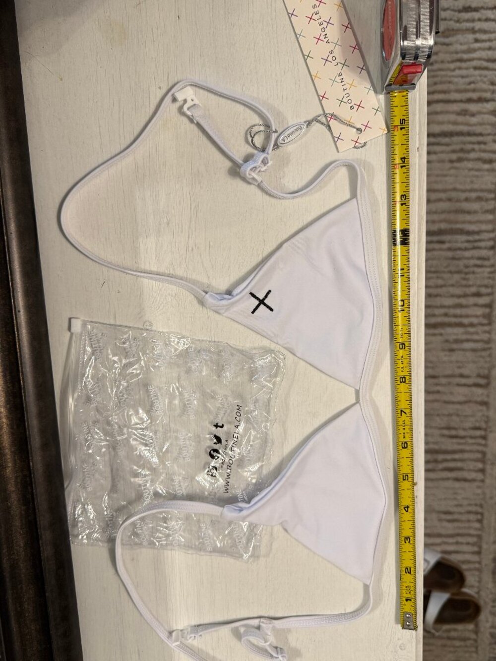 Boutine x LA Ocean White Stride Top small NWT